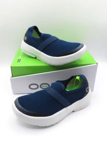 OOFOS Oomg Low Mesh White / Navy US Women’s 6 EU 37 - Picture 1 of 6