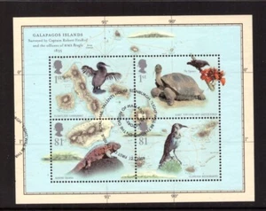 GB 2009 Nature Charles Darwin hoja finos sellos usados de FDC - Imagen 1 de 1