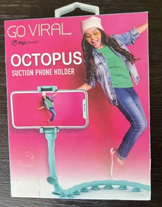 Go Viral Octopus Suction Phone Holder Aqua Suction Cup Flexible Body New Sealed - Picture 1 of 3