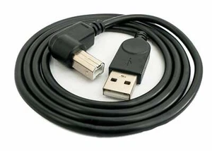 USB 2.0 Cable 100 CM Type a/B Plug to A Plug Angle Adapter IN - Zdjęcie 1 z 4