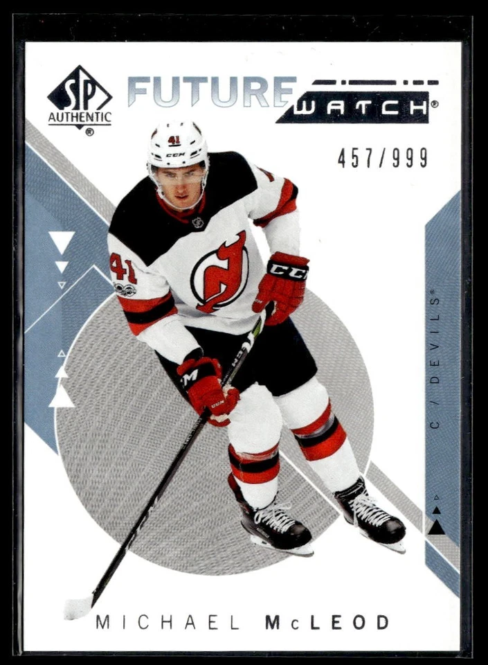 2018-19 Upper Deck SP Authentic Hockey Future Watch #219 Michael McLeod /999 RC - Image 1 of 2