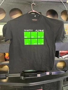 GLOW IN THE DARK Alpine Car Audio System Herren T-Shirt schwarz 4XL xxxxl - Bild 1 von 3