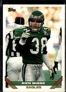 1993 Topps Rich Miano Philadelphia Eagles #366 - Foto 1 di 2