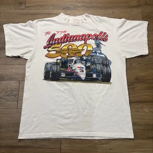 Camisa De Colección Años 90 Indianápolis 500 Motor Speedway 77th Run Para Hombres XL Puntada Única - Imagen 1 de 9