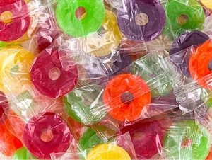 Hard Sugar Candy, 5 Flavor Fruit Assortment, Individually Wrapped, Bulk, 2.0 Pou - Picture 1 of 12