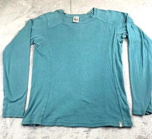 The North Face Teal Long Sleeve Tee Women's Medium 100% Cotton - Picture 1 of 8