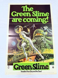 1968 The Green Slime Original 27x41 Filmplakat Horror Kult Klassiker Monster - Bild 1 von 9