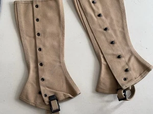 Antique Men’s Spats-Boots-Dress-1940s-Gregory & Read CO-Vintage-Beige-Menswear - Picture 1 of 8