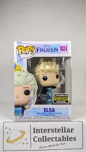 Funko Pop! Frozen: Elsa #1024 Diamond Collection Entertainment Earth Exclusive - Picture 1 of 6