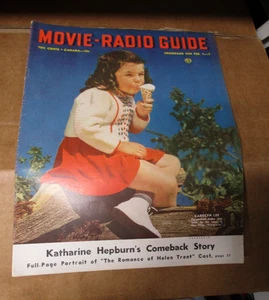 MOVIE RADIO GUIDE Magazine Feb. 1-7, 1941 Vintage Ads Cover: Carolyn Lee A726 PB - Picture 1 of 5