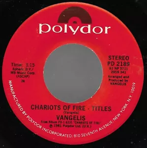 Chariots Of Fire - Titles, Eric's Theme * by Vangelis (7", 1981, Polydor) VG++ - Foto 1 di 2