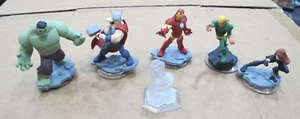 Disney Infinity Marvel Avengers Set Hulk, Thor, Black Widow, Iron Man, Iron Fist - Bild 1 von 7