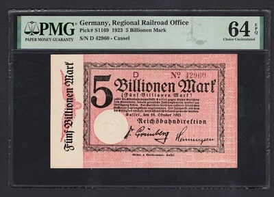 Germany 5 Billionen Mark 1923 PS1169 Uncirculated Grade 64 - Image 1 of 2