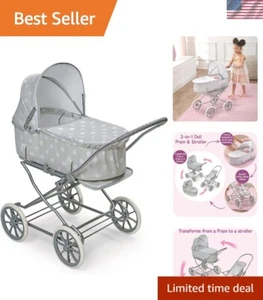 Toy Doll Just Like Mommy 3-in-1 Doll Pram Stroller and Carrier for 22 inch Do... - Picture 1 of 11