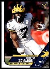 Donovan Edwards 2023 Valiant Michigan Wolverines Base Card