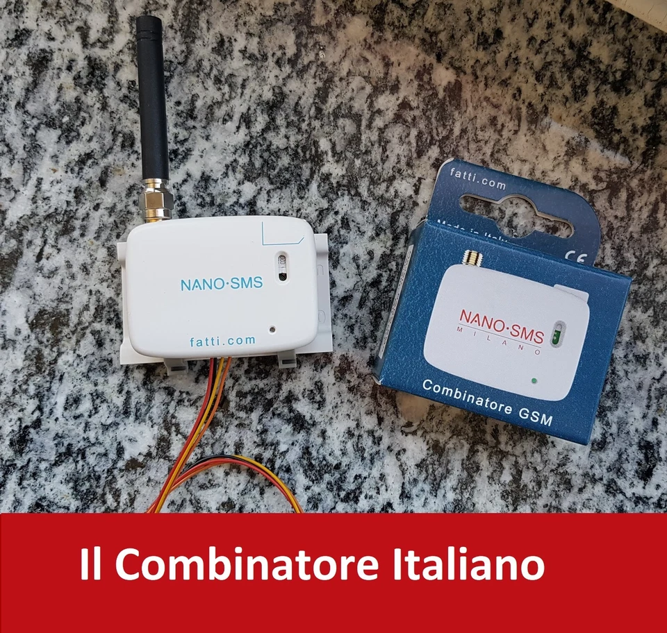 Combinatore Telefonico GSM NANOSMS per Antifurto Allarme 3FILI Black Friday AI - Immagine 1 di 4