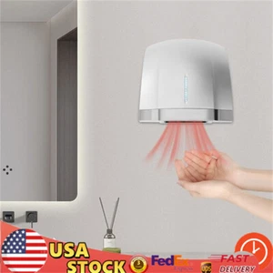 Secador de Manos Comercial, Secador de Manos Eléctrico Automático 1800W Alta Velocidad 110V EE. UU. - Imagen 1 de 12