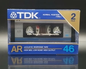 2-PACK TDK AR 46 Blank Audio Cassette Tapes Type I Normal Position Japan 1985 - Picture 1 of 4