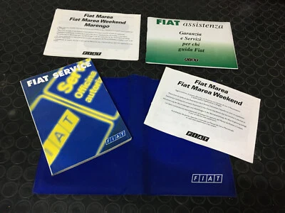 MANUALI VARI E LIBRO SERVICE FIAT MAREA + PORTA DOCUMENTI ORIGINALE FIAT - Immagine 1 di 3