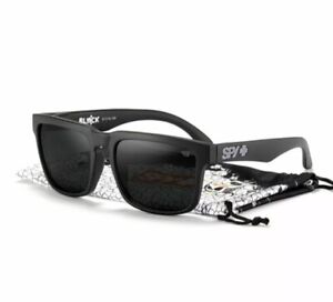 SPY Matte Black & Gray PROMO Sunglasses Ken Block Helm Spy+ Optics Mens Womens