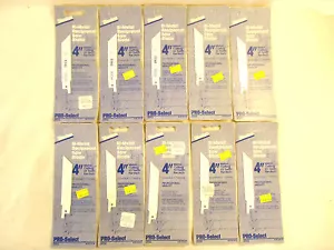 Disston Bi-Metal 4" Reciprocating Saw Blades, Universal Shank, Bi-Metal, New. - Picture 1 of 3