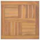 Square Table Top 50X50X2.5 Cm Solid Wood Teak