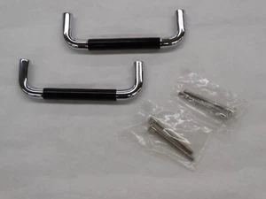 2 - Vintage NOS JADO Germany 4" Center Black & Chrome Wire Pulls - Picture 1 of 5