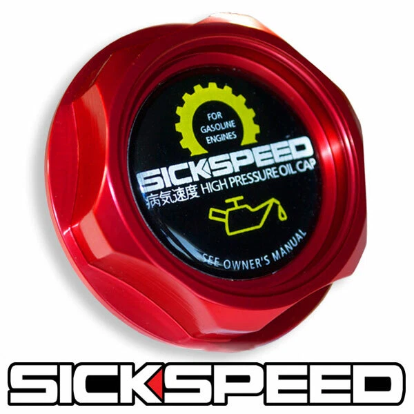 RED BILLET ALUMINUM ENGINE VALVE COVER OIL FILLER CAP FOR SUBARU WRX STI TURBO - Image 1 of 1