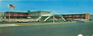 Empire House Motel Downtown Bay City MI Michigan Panoramic Postcard Mid Century - Picture 1 of 1