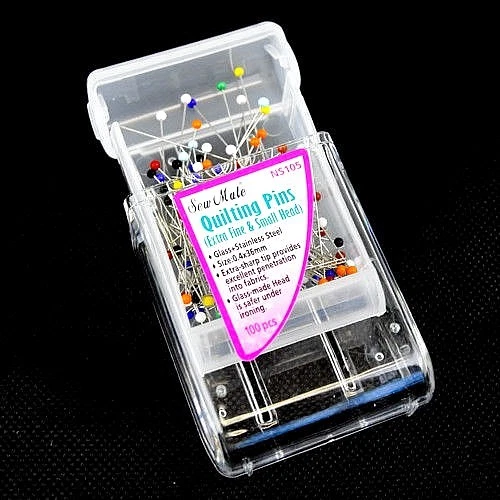 Glass Head Quilting Pins (Extra Fine) 0.4mm x 36mm  2X 100pcs/Box (NS105) - image 1 of 1