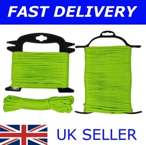Cuerda verde fluorescente 3 mm para hombre línea tienda de campaña cable guyline 10M 15M 25M - Imagen 1 de 7