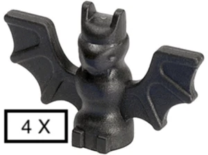 LEGO - 4 Fledermäuse schwarz / Fledermaus / Black Bat / 30103 NEUWARE - Bild 1 von 1