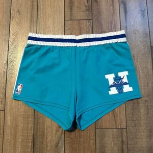 Pantalones cortos de baloncesto vintage Macgregor tejido arena Charlotte Hornets grandes para hombre 1988 - Imagen 1 de 8