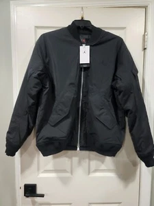Nike Jordan Renegade Jacket Black FB7316-010 Bomber Men’s Sz L - Picture 1 of 10