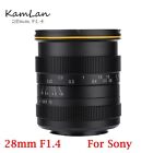 Kamlan 28mm F1.4 APS-C Manual Fix Focus Prime Lens E Mount F Sony A6000 A6500 A7