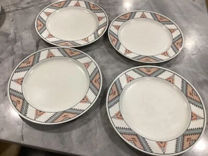 4-Mikasa Intaglio Santa Fe Dinner Plates 11 1/8” Round CAC24 Vtg 80's - Picture 1 of 4