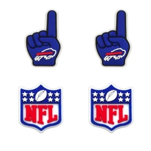 Equipo de fútbol americano NFL Buffalo Bills para Crocs zapatos dijes Jibbitz - 4 piezas - Imagen 1 de 1