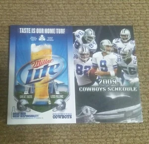 2009 Dallas Cowboys Pocket Spielplan - Unfolded (Nrmt-Mint) Tony Romo - Bild 1 von 6