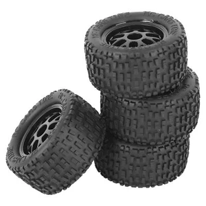 4Pcs RC Reifen Gummi Universal Truck Rad Für 1:14 1:16 1:18 Auto Modell Zub - Bild 1 von 24