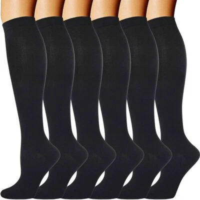 3 Pares Medias Calcetines De Compresion Para Hombres Y Mujeres Best 20-30 Mmhg - Image 1 of 4