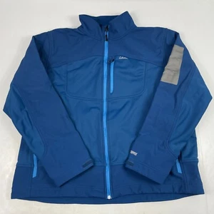 Cabelas Jacket Men 2XL XXL Blue Windstopper Full Zip Lined Hiking Fishing Rugged - Picture 1 of 14