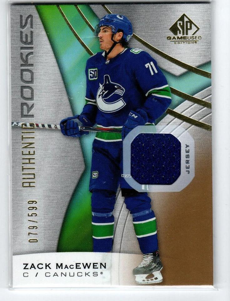 2019-20 SP Game Used Gold #150 Zack MacEwen JSY /599 - Image 1 of 1