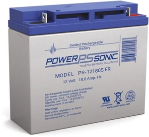 PS-12180 Power-Sonic 12 Volt 18Ah wiederaufladbarer PS12180 12V Bleisäure Akku - Bild 1 von 1