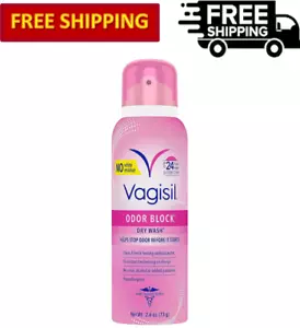 Vagisil Odor Block Dry Wash Feminine Spray Hygiene, Gynecologist Tested, 2.6 Oz - Picture 1 of 6