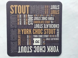RUDGATE BREWERY BEER MAT, YORK CHOC STOUT, TOCKWITH NORTH YORKSHIRE, - Picture 1 of 2