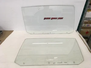 65 Chevelle GTO 442 Buick GS Convertible Original Front Door Glass Windows - Picture 1 of 3