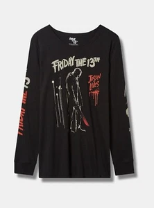 Camisa Torrid Horror Jason Friday The 13th Negra Nueva Con Etiquetas Nueva 0X - Imagen 1 de 9