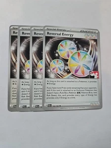 4x Reversal Energy Play! Pokemon Prize Pack Series Non Holo Playset Paldea - Picture 1 of 2