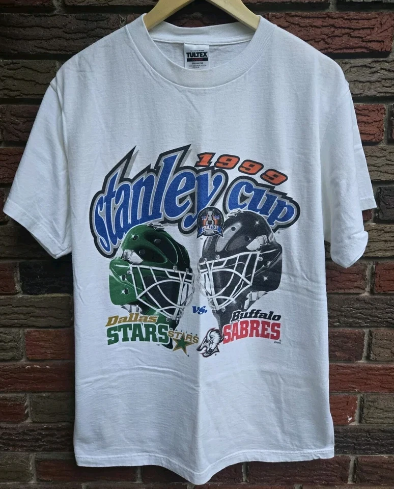 Vintage 1999 NHL Buffalo Sabres Dallas Stars Stanley Cup T Shirt AN59621 - Image 1 of 1