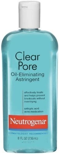 Neutrogena Clear Pore Oil Eliminating Astringent Acne Medication Gentle 8 oz - Image 1 of 1
